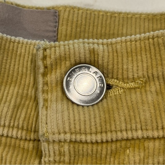 Everlane Gold Corduroy Baby Cord Cheeky Cut Off High Waisted Shorts 27 - Picture 2 of 10